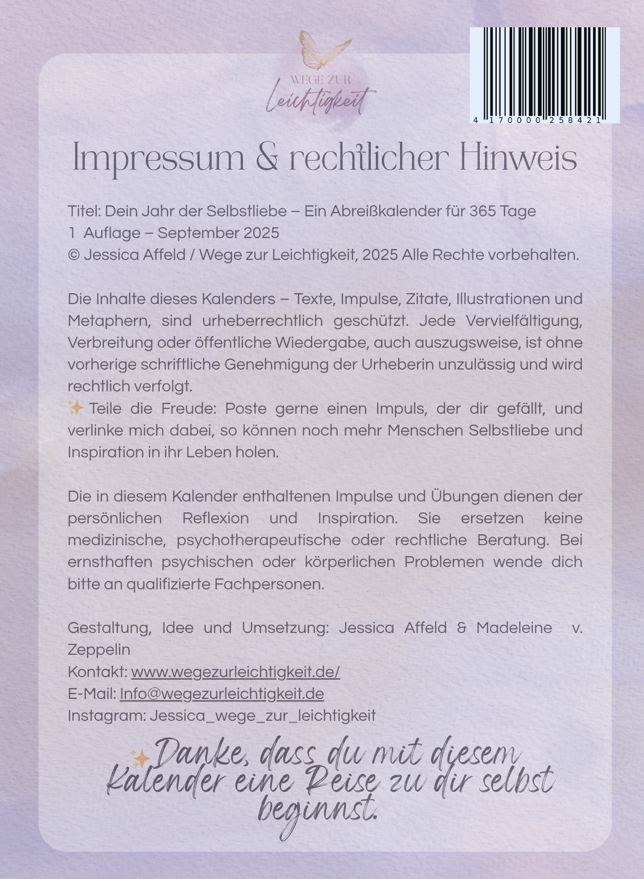 Jahreskalender 365 Tage Selbstliebe – Bild 3